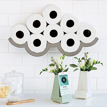 Home decor image - cloudy day toilet paper storage