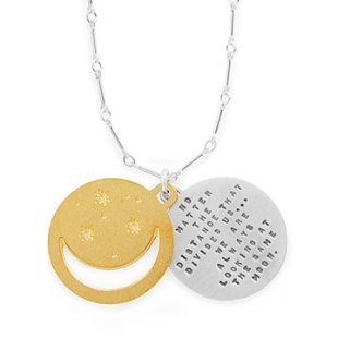 inspirational jewelry - Under the same moon pendant